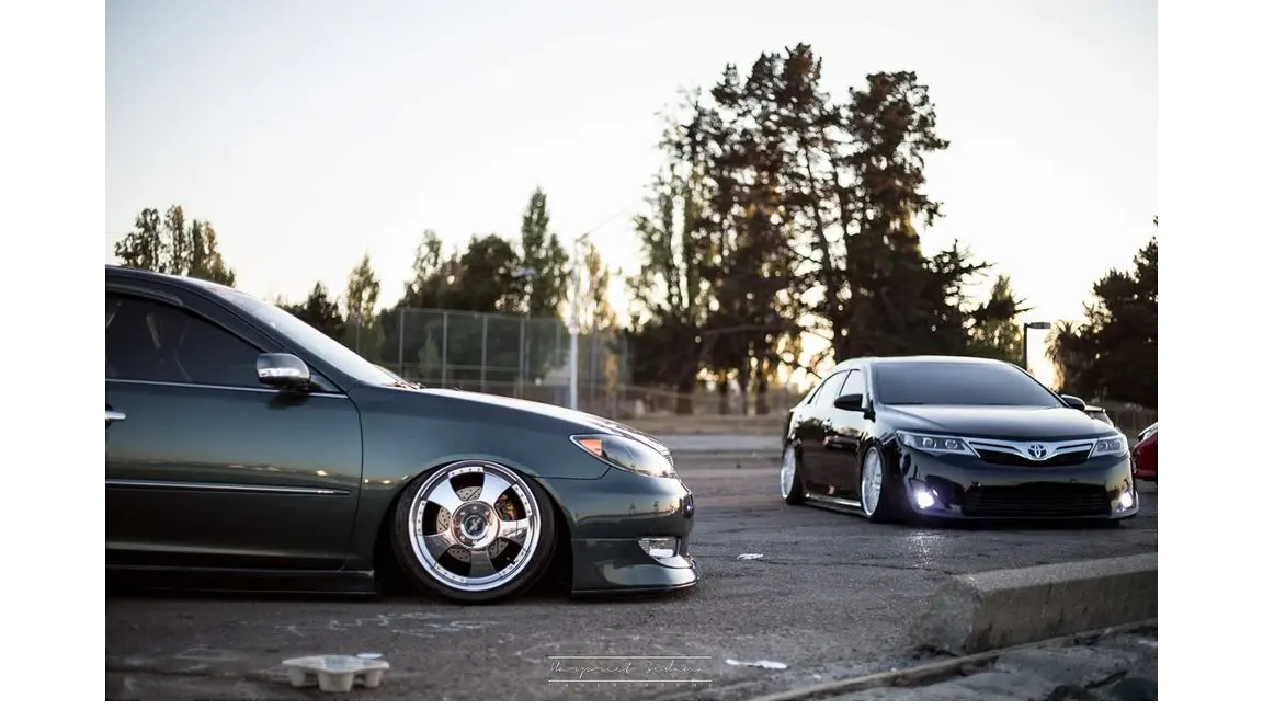 Two lowered cars finished the same afternoon