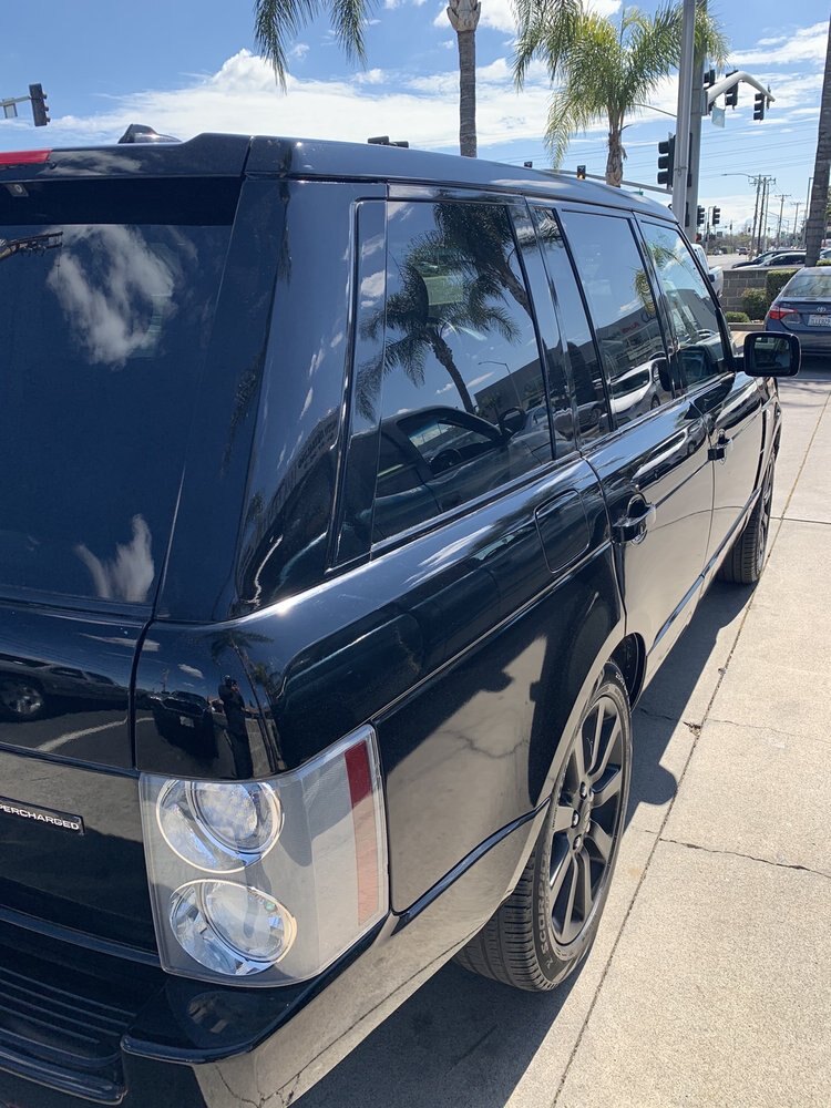 Black Range Rover after a full exterior detail at CAR PRETTY